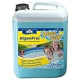 Söll 81506 AlgenFrei Pool Fun Algenmittel Reinigungsmittel flüssig 2,5 l - wirksamer Poolreiniger gegen Algen im Pool Planschbecken Schwimmbad Kinderbecken Swimmingpool Whirlpool