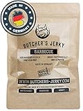 Beef Jerky Made in Germany von BUTCHERS JERKY mit hohem Proteingehalt [NEUZUGANG] | 3 Geschmacksrichtungen (Barbecue, 250 Gramm)