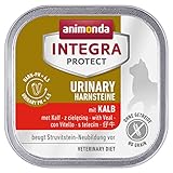 animonda INTEGRA PROTECT Integra Protect Adult Urinary Struvitstein Nassfutter Katze,hochwertiges Premiere Katzenfutter Nass getreidefrei,Diätfuttermittel für Katzen,mit Kalb,1 x 100g