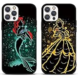 [2 Pack] Handyhülle für Samsung Galaxy Note 8 Hülle 6,3', Weiche TPU Schutzhülle Kompatibel mit Samsung Note 8 stoßfest Silikon Phone Case Kawaii Princess für Mädchen, 02