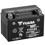 Motorrad Batterie YUASA YTX9-BS, 12V/8AH (Maße: 150x87x105)