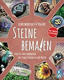 Steine bemalen: Kreativ und farbenfroh mit Fundstücken aus der Natur. Anleitungen zum Nachmalen und Selbstgestalten deiner Lieblingssteine. Schritt ... Federn. uvm. inkl. farbigen Illustrationen