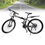 26 Zoll Klapprad Mountainbike Fahrrad 21 Gang Jugendfahrrad Cycling MTB Jugend für Mädchen, Jungen, Herren