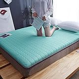 Matratze,10cm verdickte Tatami Boden Memory Foam Latex Matratze,Tragbare zusammenklappbare Futon-Matratzen,Einzel Doppel Hotel Student Residences Home Travel Faltmatratze,Watergreen,180*200CM