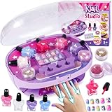 Tacobear Nagelstudio Kinder Mädchen Peel Off Nagellack Kinder Nageltrockner Press On Nagelsticker Nagellack Maschine nageldesign Nagelset Geschenk für Kinder Mädchen