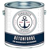 Betonfarbe SEIDENMATT Anthrazitgrau RAL 7016 Grau Bodenfarbe Bodenbeschichtung Betonbeschichtung Fassadenfarbe // Hamburger Lack-Profi (1 L)