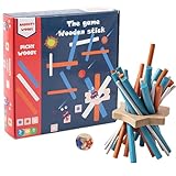 Classic Pick Up Sticks Game l Wooden Stick Pickup Game l Fun Family Pick Up Sticks l Traditional Stick Stacking Game l Colorful Pick Up Sticks Set Colorful Sticks for Parties or Game Nights