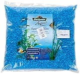 Dehner Aqua Aquarienkies, Körnung 4 - 6 mm, 5 kg, pastellblau