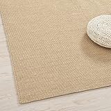 Natürlicher Sisal-Teppich mit geflochtenen Akzenten, Schlafzimmer, Küche, Wohnzimmer, großer ländlicher Teppich, Bauernhaus-Stil, wendbarer Überwurf (Color : Style2, Size : 50x80cm) (Style2 40x60cm)