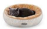 Pecute Katzenbett Katzenkorb zum Schlafen, Rundes Hundebett Kleine Hunde Weich Und Waschbar, Katzenkissen Flauschig, Katzen Schlafplatz, Cat Bed Katzennest S 50*15cm