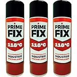 3 x Prime FIX Hochtemperatur Sprühkleber - Hitzebeständiger Industriekleber - extra stark 500ml