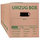 15 Umzugskartons 620 x 300 x 330 mm bis 40 kg 1.40 C-Welle (stabil wie zweiwellige Umzug Kartons) stabil groß stark - 15 Stück - Umzugskiste Umzugskarton