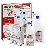 Stoppex®-Schimmelentferner-Set (1,5l)-Maximale Wirkung gegen Schimmel für Wand, Bad und Silikonfugen I Anti-Schimmelspray-Set gegen Schimmelpilze