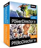 CyberLink PowerDirector 21 Ultra & PhotoDirector 14 Ultra | Benutzerfreundliches Videobearbeitungsprogramm für PC mit Greenscreen | Screen Recorder | Leistungsstarkes Bildbearbeitungsprogramm [Box]