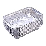 Yardwe 30 STÜCKE Alu Grillschalen Aluminium aluschalen Grill klein alu tropfschalen für Weber Grill Zubehör (570 ml)