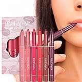 Nasoalne Lippenkonturenstift-Set mit doppeltem Verwendungszweck | Rotieren und Schneiden eines glatten Lipliner-Stifts | Nicht verblassendes, wasserdichtes, langlebiges Lippen-Make-up-Geschenkset