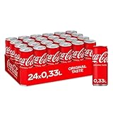 Coca-Cola Classic, Pure Erfrischung mit unverwechselbarem Coke Geschmack in stylischem Kultdesign, EINWEG Dose (24 x 330 ml)