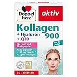 Doppelherz Kollagen 900 – Mangan und Kupfer tragen zur normalen Bindegewebsbildung bei – 30 Tabletten