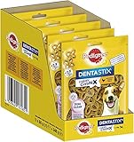 Pedigree Dentastix Chewy Chunx Zahnpflegesnacks für kleine Hunde von 5-15 kg, mit Huhn, 5 Packungen (5 x 68 g)