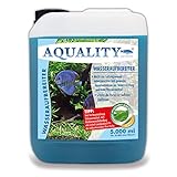 AQUALITY Aquarium Wasseraufbereiter (Macht aus Leitungswasser naturgerechtes Aquariumwasser - Schützt Ihre Fische - Ideal bei Neueinrichtung und Wasserwechsel), Inhalt:5 Liter