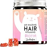 Biotin Hochdosiert Gummibärchen - Zuckerfrei - Haarvitamine für normales Haarwachstum mit 5000 μg Biotin - Haut Haar Nägel Komplex Bears with Benefits