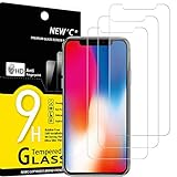 NEW'C 3 Stück, Panzer Schutz Glas für iPhone 11 Pro, iPhone X, iPhone XS, Frei von Kratzern, 9H Härte, HD Displayschutzfolie, 0.33mm Ultra-klar, Ultrabeständig