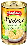 Hengstenberg Mildessa 3 Minuten Weinsauerkraut 3 Portionen, 6er Pack (6 x 425 ml Dose)