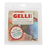 Gelli Arts GL6x6 Druck Teller 6 x 6 Zoll, Synthetic Material, durchsichtig, 15.24 x 15.24 cm