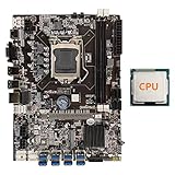 RIVNN B75 BTC Mining Motherboard + Random CPU LGA1155 8XPCIE USB Adapter Unterstützung 2XDDR3 MSATA B75 USB BTC Miner Motherboard