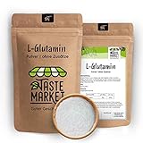 1 kg L-Glutamin Pulver | GRÖSSENAUSWAHL | Aminosäure | Fitness und Muskelaufbau | OHNE Zusatzstoffe | Vegan