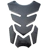 Tankpad 3D Carbon Braun Optik universell kompatibel Wasserdicht Lackschutz für Auto Motorrad Tank 3D Motorrad Tankschutz Sport Aufkleber für Motorrad Tanks SCHWARZ 14 x 19.5 cm