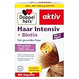 Doppelherz Haar Intensiv - Mit Biotin und Zink als Beitrag zum Erhalt normaler Haare - 100 Kapseln