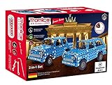 Tronico 09570 Metallbaukasten Trabant S601 Limousine und Kombi 2-in-1 Set Konstruktionsspielzeug