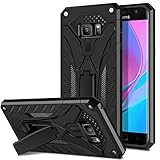 Coolden Samsung Galaxy S7 Edge Hülle Outdoor Stoßfest Schutzhülle mit Ständer Dual Layer Hard PC + TPU Bumper Military Grade Handyhülle für Samsung Galaxy S7 Edge (Schwarz)