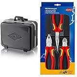 KNIPEX 00 21 41 LE Werkzeugkoffer 'BIG Twin Move' Werkzeug-Trolley | Rollkoffer leer & Elektro-Paket 00 20 12 (SB-Karte/Blister)