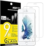 NEW'C 2 Stück, Panzer Schutz Glas für iPhone 6s Plus, iPhone 6 Plus, Frei von Kratzern, 9H Härte, HD Displayschutzfolie, 0.33mm Ultra-klar, Ultrabeständig