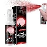 Ecoticfate 5 Pcs Gefälschtes Blutspray - Make-up-Blutspritzer - Gefälschtes Blut-Spray für Zombie, Vampir, gruseliges Clown-Make-up und Ankleiden