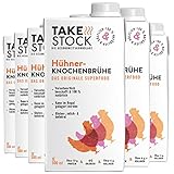 Hühnerknochenbrühe von Take Stock | Antibiotika-frei, gentechnikfrei, hormonfrei | hoher Kollagen- und Proteinanteil | kalorien- und fettarm | frei von Gluten, Milchprodukten und Hefe | 6 x 500 ml