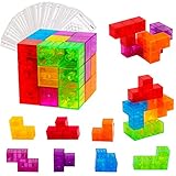 Magnetische Würfel bausteine Spielwaren für Kinder mit 7pcs magnetischer Magnete Würfel, 54pcs Smarte Teile Puzzles 3D Gehirn Training Intelligenz Stressabbau Spiel Kinder