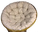 Rattani - Polster für Papasansessel, Ersatzpolster Papasan D 120 cm, Fb. Uni beige, Made in EU !