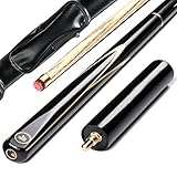 AONETIGER Billard Queue Eschenholz 145 cm 3 Teilig Spitzen 9.7mm Mit Zubehör Verlängerung Tasche/Koffer Set Zu Wählen Profi Snooker Pool Cue Sticks