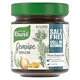 KNORR Gemüse Bouillon salzfrei und voll im Geschmack 85 g 1 Glas