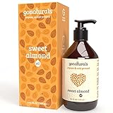 GoNaturals® Mandelöl BIO | 100% süß, rein und kaltgepresst | 250ml | Gesicht, Körper, Haar, Bart, Nägel | Vegan und Cruelty Free Almond Oil