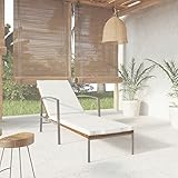 Yongdu Sonnenliege mit Auflage, Balkonliege, Gartenliege, Sonnenbett Outdoor, Gartenliegestühle, Freizeitliege, Strandliege, Gartenmöbel, Himmelsliege,Poly Rattan Braun