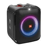 JBL Partybox Encore Essential – Tragbarer Party-Lautsprecher mit dynamischen Lichteffekten – Spritzfestes IPX4 Design – 6 Stunden Laufzeit – In Schwarz