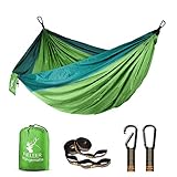 Fieleer Ultraleicht Reise Outdoor Hängematte Camping Hammock | Mit Premium Karabinern&2,5cm Breiten Schwerlastgurten mit 6 Schlingen | 275x140cm, 300kg Traglast, Fallschirm Nylon | Für Draußen Drinnen