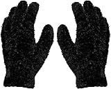 normani 2 Paar Kuschel - Plüsch - Handschuhe Magic Gloves Farbe Schwarz