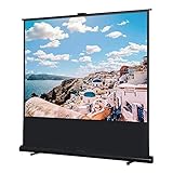 mosegor Beamer Leinwand, 4:3 Projektionsleinwand, 4 K Full HD 3D, Tragbar Manuell Herunterziehbar, Filmleinwand, HD-Projektionsleinwand für Wohnzimmer, Schlafzimmer, Hotel, Schule und Büro