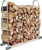 TrendLine Kaminholzstapelhilfe 150cm Höhe mit Rohrbügel Holzlager Kaminholzregal