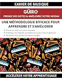 Cahier de musique güiro prenez des notes & améliorez votre niveau une méthodologie efficace pour apprendre et s'améliorer accélérez votre apprentissage